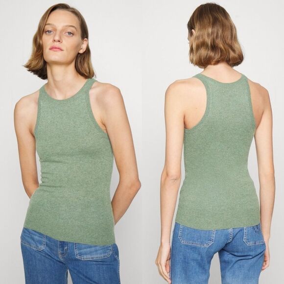 NWT|Polo Ralph Lauren 100% Cashmere Lovette Heather Tank Top, SMALL - Picture 1 of 10